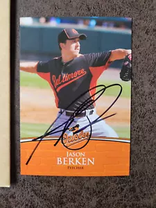 Jason Berken Team Issue Postcard - Baltimore Orioles - Autographed! - Picture 1 of 3