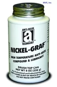 Anti-Seize 13008 Nickel-Graf High Temp 8 oz. Brush Top Can 150ER05 - Picture 1 of 3
