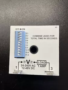 Macromatic THL-8024U-40 Time Delay Relay 24-240~ 12-48VDC 1A SPST 0.1-102.3S - Picture 1 of 2