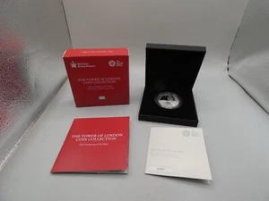 ROYAL MINT 2019 Silver Proof £5 Coin - Ceremony Of The Keys - Case & COA - Picture 1 of 8