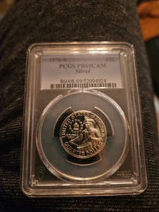 1976 S Washington SILBER Quarter 25c PCGS PR69CAM Rare Bicentennial Proof ~ - Bild 1 von 2