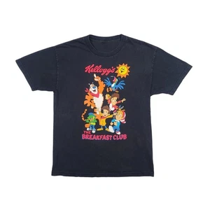 Vintage Kellogg’s Cereal Mascots the Breakfast Club Graphic T Shirt Sz Large 90s - Picture 1 of 9