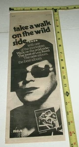 LOU REED Vintage Original Album AD Advert 1977 Best Of Lou Reed Glam Rock - Picture 1 of 1