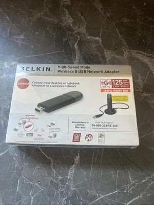 Belkin Wireless G USB Network Adapter Brand New In Box - Image 1 of 4