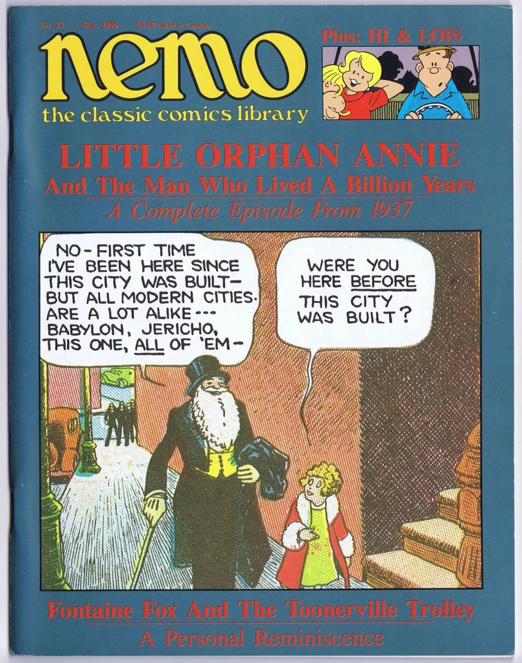 NEMO THE CLASSIC COMIC LIBRARY # 21 US Magazine 1986 LITTLE ORPHAN ANNIE - Bild 1 von 1