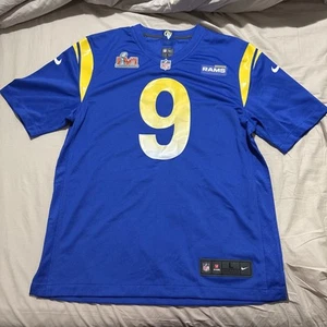 Matthew Stafford Authentic Los Angeles Rams Nike Super Bowl LVI Game Jersey - Picture 1 of 2