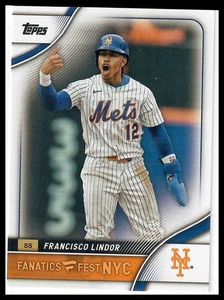 2025 Topps Fanatics Fest NYC #7 Francisco Lindor New York Mets - Bild 1 von 2