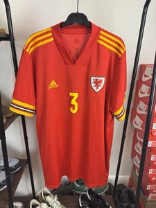 Wales Euro Football Shirt 2020-22 Home Size XXL #3 N.Williams VGC Rare - Picture 1 of 12