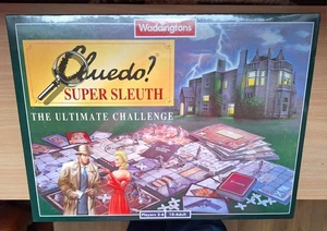 1995 Waddingtons Cluedo? Super Sleuth The Ultimate Challenge Board Game - Sealed - Picture 1 of 4