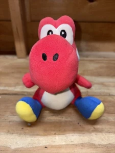 J - LITTLE BUDDY SUPER MARIO ALL STAR COLLECTION PLÜSCHTIER 8 ZOLL YOSHI ROT  - Bild 1 von 13