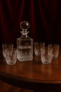 Set Liquore Vodka Alcolici bottiglia bicchieri cristallo - Foto 1 di 12