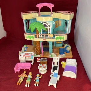 2000 Fisher Price Sweet Streets Strandhaus fast komplett EUC - Bild 1 von 4