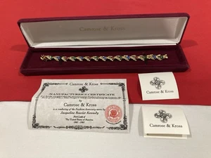Camrose & Kross JBK Jacqueline Kennedy mehrfarbiges Tennis-ARMBAND NEU CIB IN BOX - Bild 1 von 22