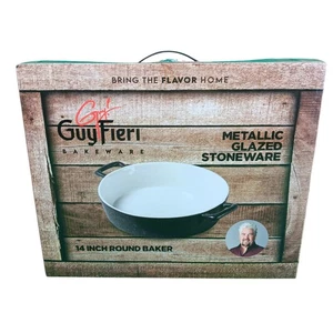 GUY FIERI Rund Backen Metall Glasiert Steinzeug Rund 14 Zoll OVP - Bild 1 von 6