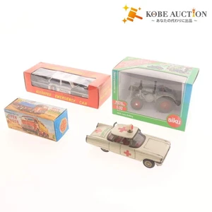 ■ Set of 4 Tin Diecast Cars (Chevrolet, Lantz, Mercedes-Benz, Cadillac) - Retr - Picture 1 of 8