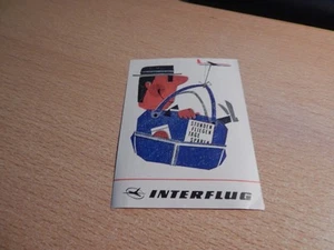 Alter DDR Papieraufkleber Interflug - Bild 1 von 2