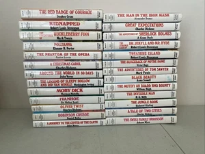 Lot 26 Great Illustrated Classics Hardcover Waldman Publishing Baronet Books - Imagen 1 de 10