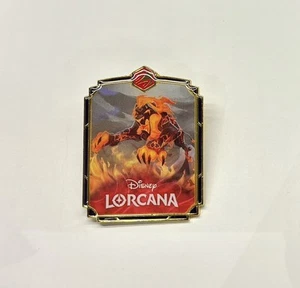Chinese-Disney Lorcana Card TCG Scar - Flame usur Lorcana Emblem Pin Badge Promo - Bild 1 von 2