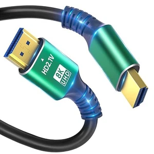 8K 4K 10K HDMI Kabel 48Gbps 1,5FT/0,5M, Ultra High Speed 2.1 HDMI Kabel Cord-4K@ - Bild 1 von 5