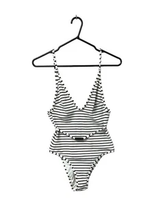 ZIMMERMANN Excellent Condition Women's Black and White Stripe One Piece Swimwear - Picture 1 of 4