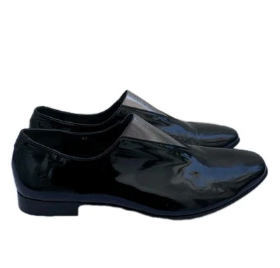 Acne Studios Patent Leather Shoes EU 41 / US 8 – Black Slip-On Made in Italy  - Image 1 of 4