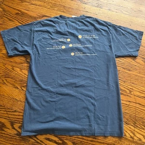 Camiseta Hanes Beefy-T Para Hombre M Azul Desteñido 2006 Minnesota Tour Festivales Europeos - Imagen 1 de 8