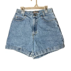 Cenza Palmetto Damen Jeansshorts Größe 10 hoher Bund Bündchen Vintage - Bild 1 von 7