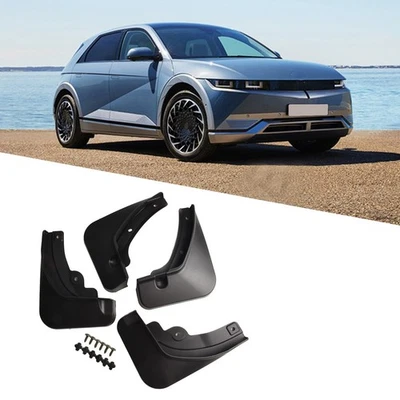 Car Mud Flaps Guards Car Splash Guards Safety Driving Black Protection - Image 1 of 4