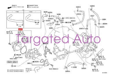 2014-2017 for Toyota Camry Avalon 2.5L L4 OEM INA Engine water pump with gasket - Image 1 of 4