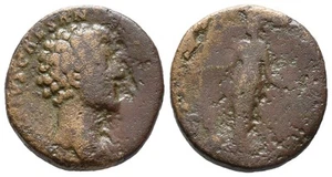 Roman Bronze Sestertius - Rome 161-180 AD - Marcus Aurelius - Salus - Picture 1 of 4
