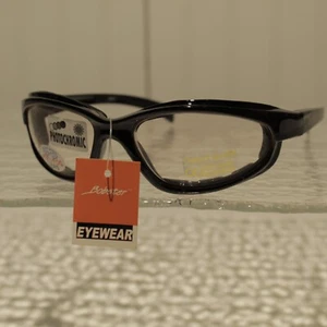 Bobster Eyewear Fat Boy Black Frame Photochromatic Lens Sunglasses NEW - Picture 1 of 5