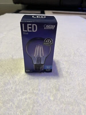 New FEIT Electric 4.5 Watt Medium Base A19 Blue LED Dimmable Light Bulb 2 x Life - Image 1 of 4