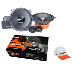 1 kit HERTZ DSK130.3 sistema 2 vie 5" 60 watt rms + cappellino + 3 stickers auto - Picture 1 of 10
