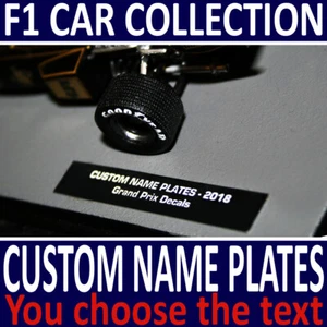 Adesivi Targhetta Formula 1 Collezione PERSONALIZZATI - SCRIVI IL TUO TESTO - Foto 1 di 1