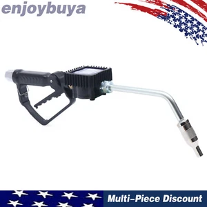 Digital Petrol Oil Fluid Dispenser Pump Metering Oil Gun W/Toothed Handle - Picture 1 of 12