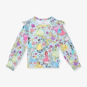NWT Posh Peanut Disney Princess Bamboo Balloon Sleeve Sweatshirt 18-24m - Picture 1 of 6