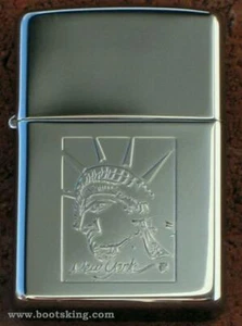 Encendedor Zippo encendedor de tormenta Zippo Estatura de la Libertad "Estatua de la Libertad" NUEVO EMBALAJE ORIGINAL - Imagen 1 de 1