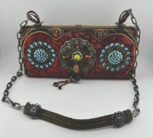 RARO Bolso de Hombro Mary Frances Con Cuentas Multimedia Multicolor Diseño Ornamentado - Imagen 1 de 13