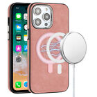 MagSafe Compatible Premium Leather Case for iPhone 14 Pro Max - Pink