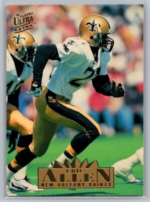 1995 Fleer Ultra Extra #387 Eric Allen New Orleans Saints Football Card - Image 1 of 2