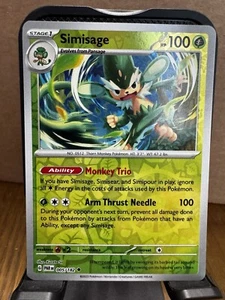 Pokémon TCG - Simisage - 005/182 - SV04: Paradox Rift - Reverse Holo - Uncommon - Picture 1 of 10