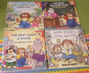 LITTRLE CRITTER - MERCER MAYER - LOT OF 4 PAPERBACK BOOKS - SEE PHOTOS FOR TITLE - Bild 1 von 2