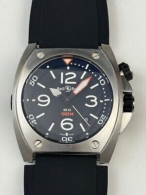 Bell & Ross 02-20-S 1000M Stainless Steel Automatic Divers Watch Stainless Steel