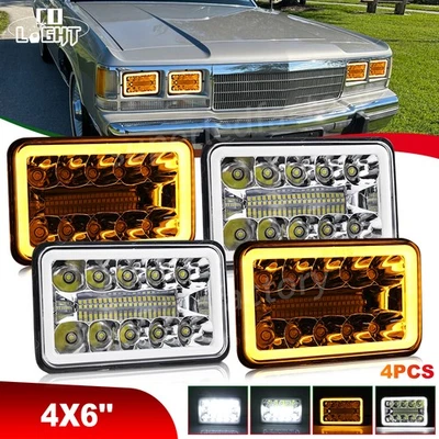 Faros LED HI/LO/DRL de 4x6"" para Ford LTD Crown Victoria Mustang Granada 4 un. Foto 1 de 4