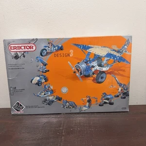 Erector Design 3 #6700 Motorcycle Assembly Instructions Models 287 Parts Sealed - Afbeelding 1 van 13