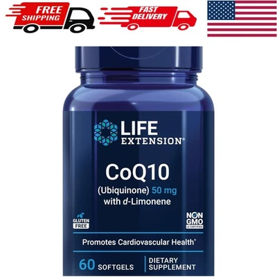 CoQ10 Ubiquinona con d-Limoneno - Poder antioxidante para la energía, 60 cápsulas blandas Foto 1 de 4