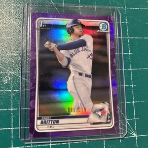 2020 Bowman Chrome Purple #bd-158 Zach Britton Rc /250 - Bild 1 von 2