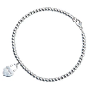 Tiffany&Co. Return to TIFFANY & Co. Herzanhänger Armband Kugelkette Damen 【U... - Bild 1 von 6