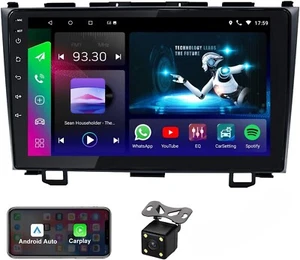 9" Radio GPS Navi Android 13.0 Car Stereo Player WiFi BT For Honda CRV 2007-2011 - Picture 1 of 11