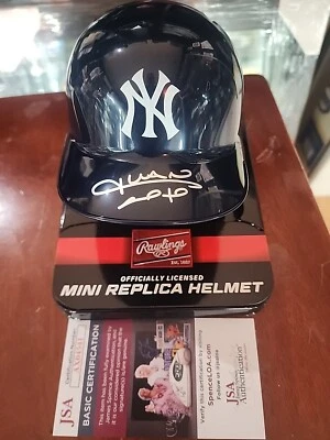 Juan Soto New York Yankees Signed/ Autographed Mini Batting Helmet - JSA COA - Image 1 of 4